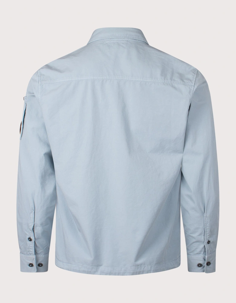 Gabardine Zipped Lens Overshirt