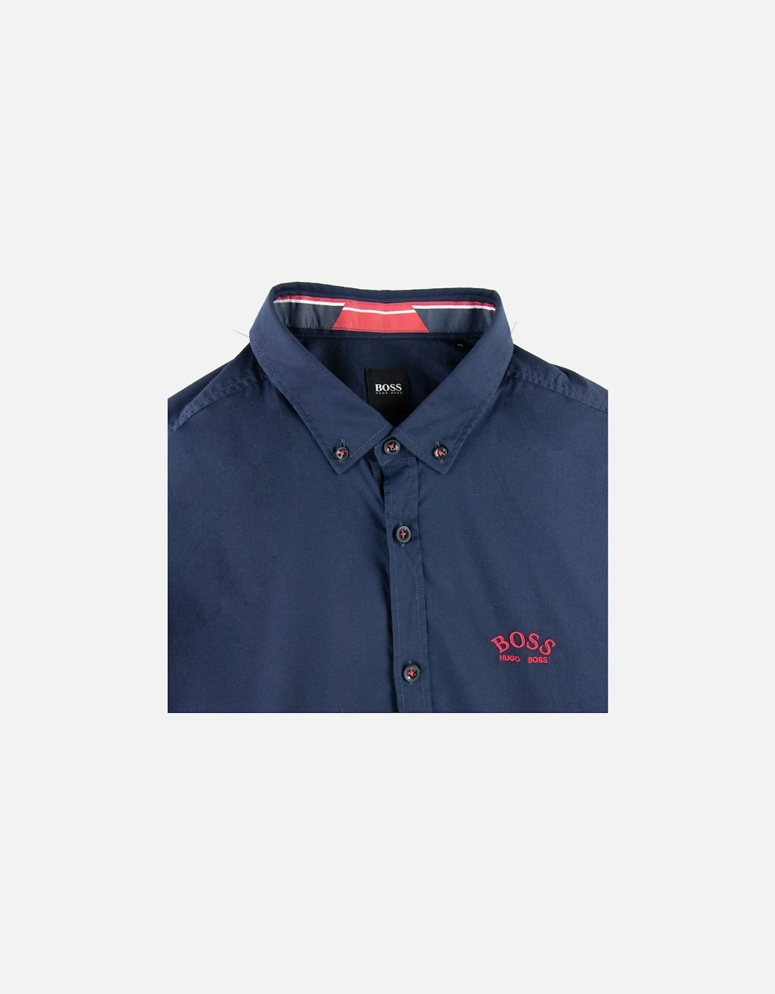 Stretch Regular Fit L/s Shirt Navy 410