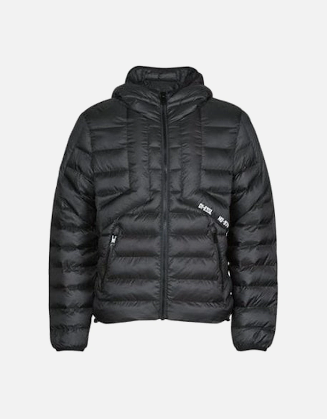 W-Dwain Puffer Hooded Black Jacket, 3 of 2