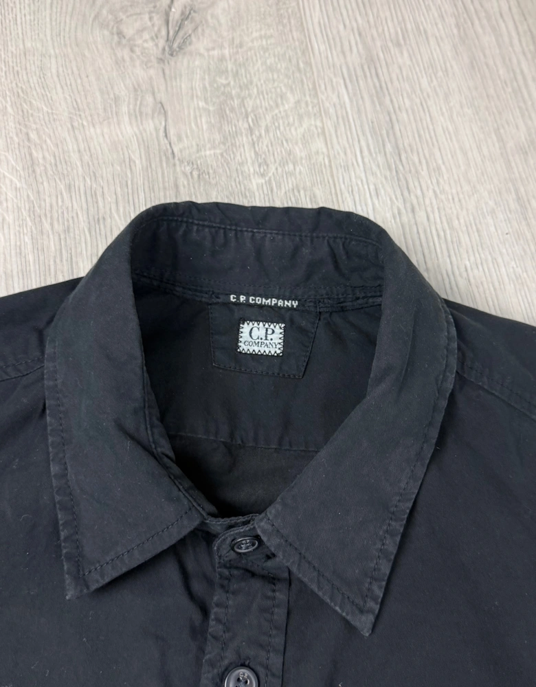 Button Overshirt - Black