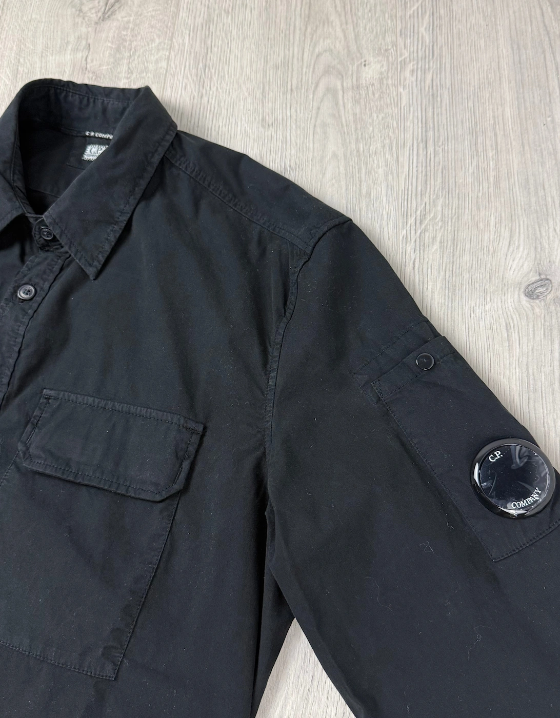 Button Overshirt - Black