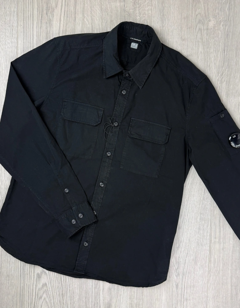 Button Overshirt - Black