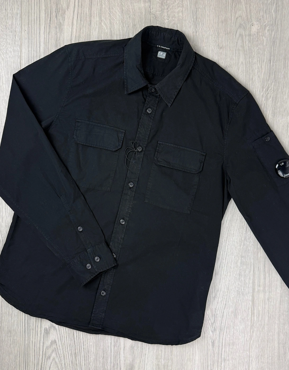 Button Overshirt - Black