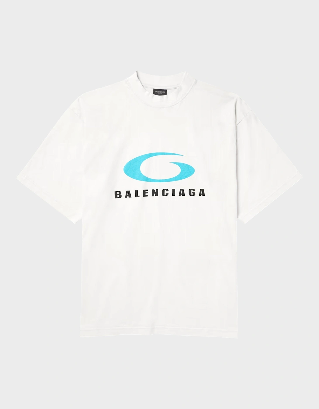 Balenciaga Women's White Loop Sports Icon Tee - Size: L