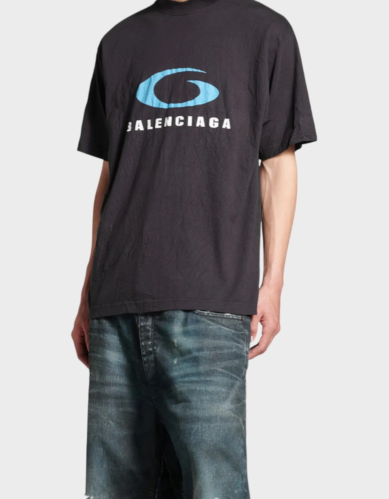 Sports Loop Icon Tee Black