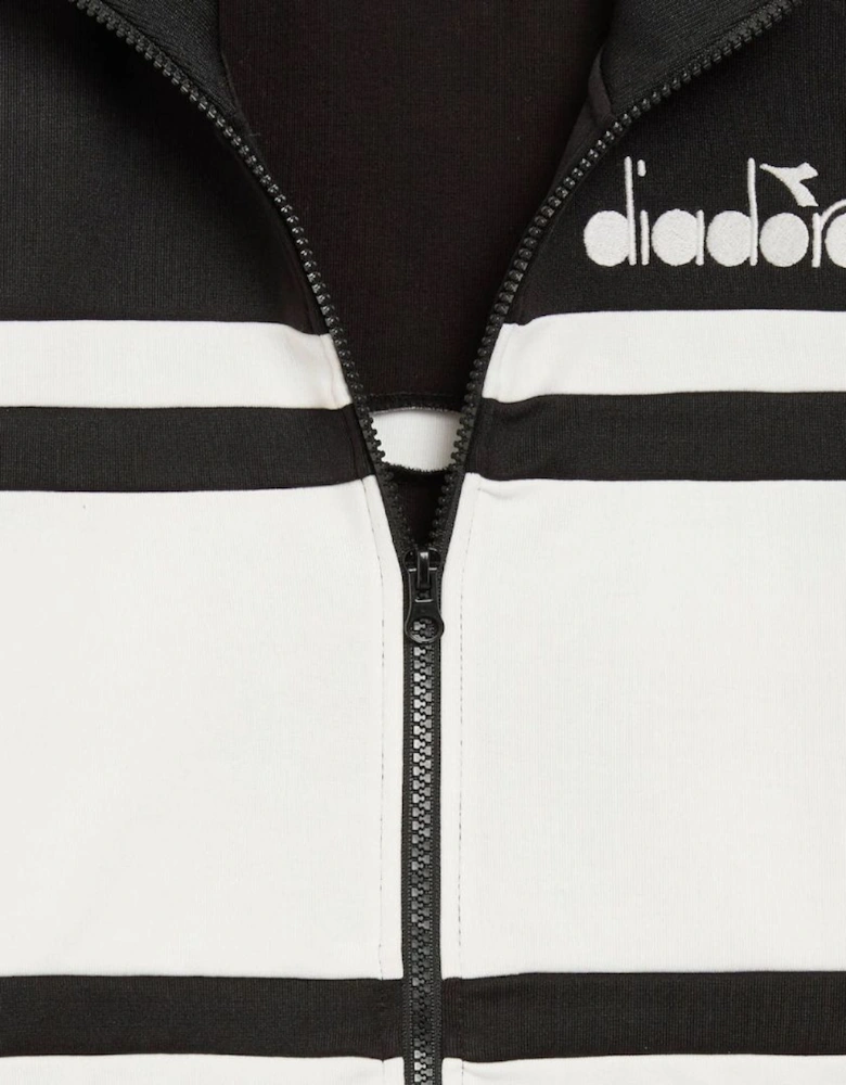 Optical White/Black 80s Track Jacket