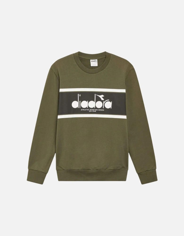 Green Rifle Crew Logo Sweatshirt