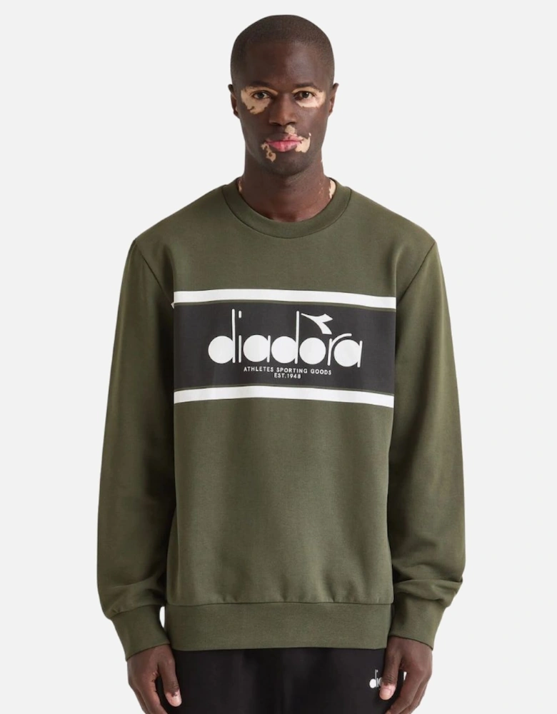 Green Rifle Crew Logo Sweatshirt