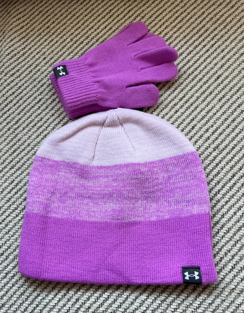 Kids Girls Beanie & Glove Set