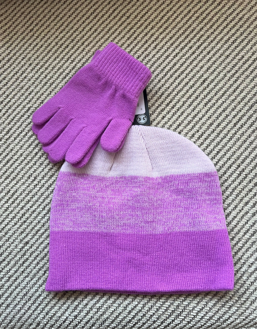 Kids Girls Beanie & Glove Set