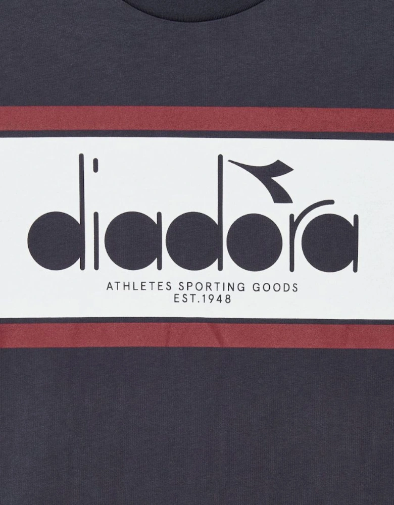 Blue Denim/Optical White SS Logo T-Shirt