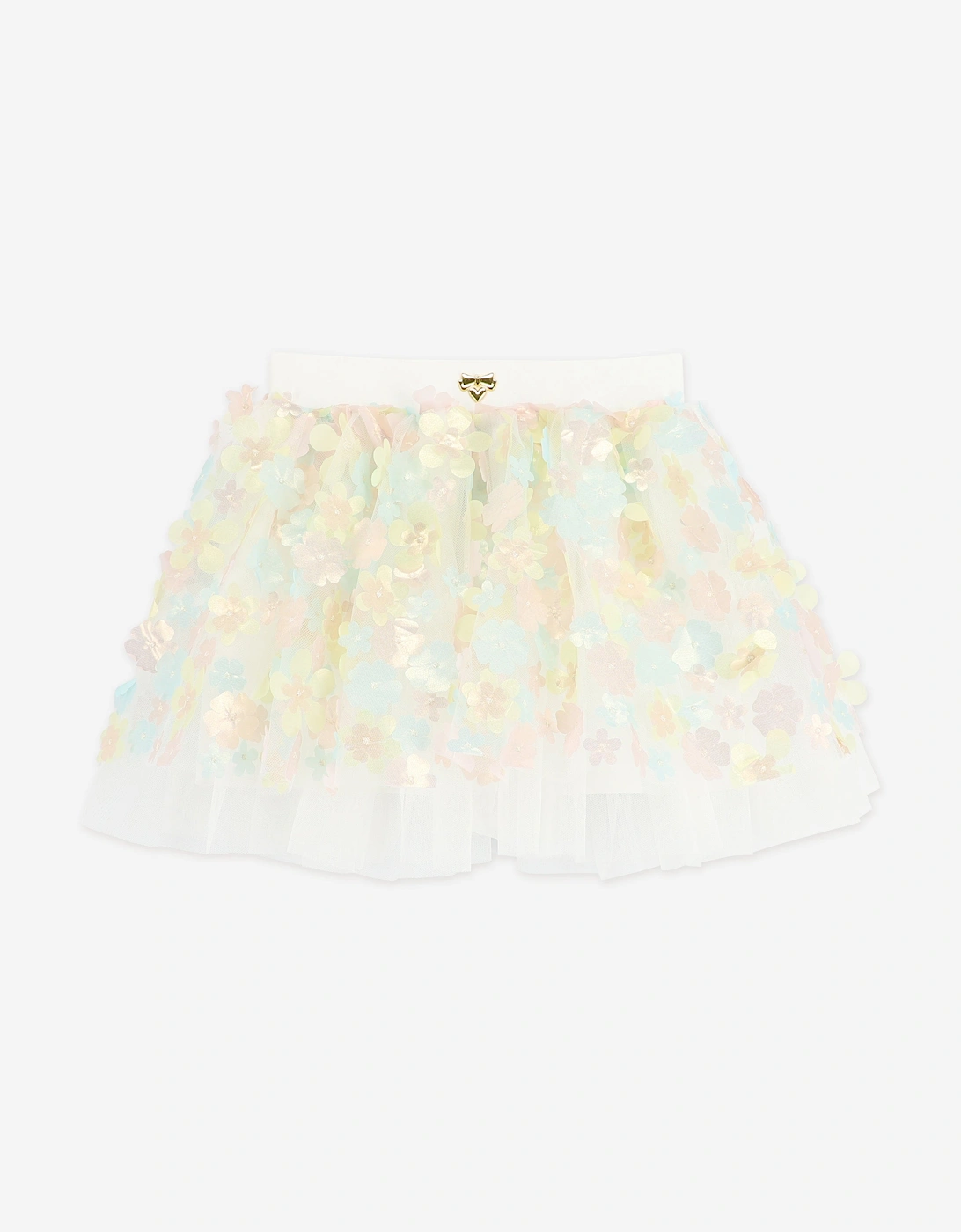 Angels Face Girls Blossom 3D Multi Flower Skirt in White, 5 of 4