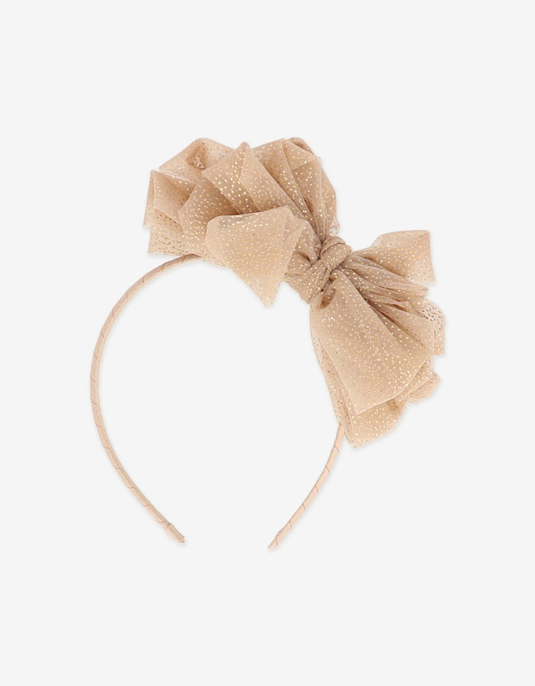 Angels Face Girls Gladys Sparkle Tulle Headband in Gold