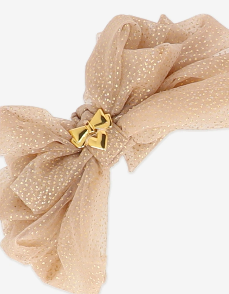 Angels Face Girls Gladys Sparkle Tulle Headband in Gold