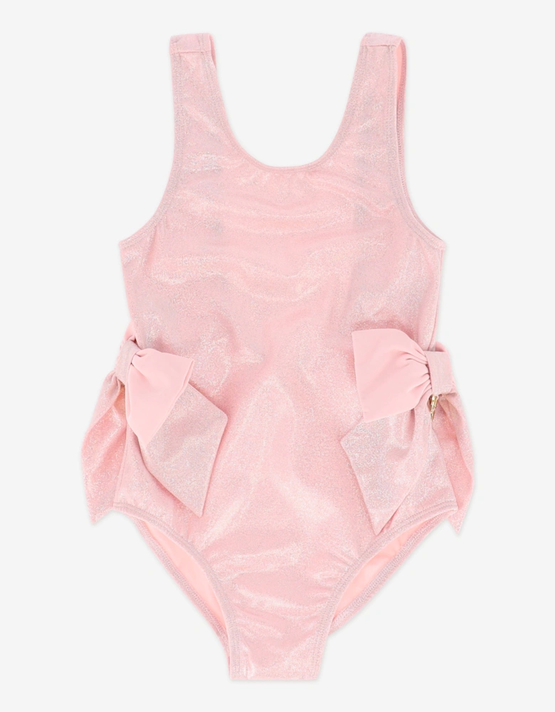 Angels Face Girls Carly Sparkle Swimsuit in Pink