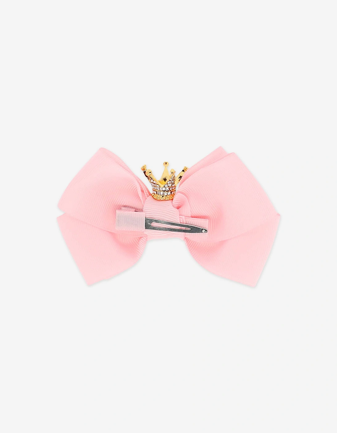 Angels Face Girls Big Bow with Crown in Pink