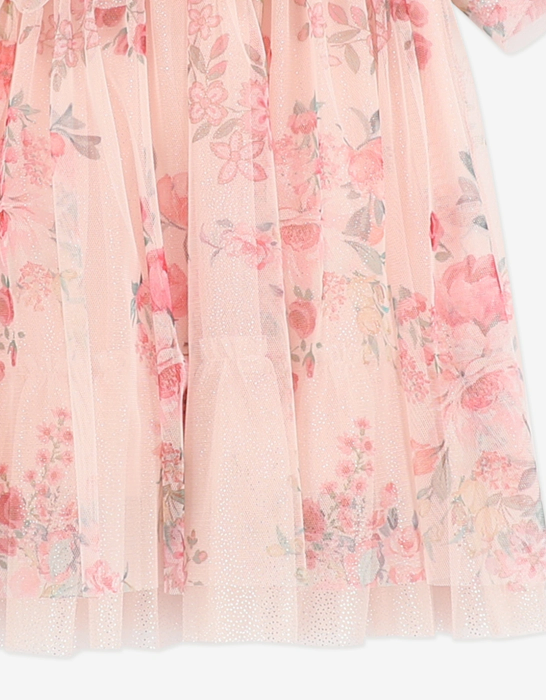 Angels Face Baby Girls Wendy Posy Print Tulle Dress in Pink