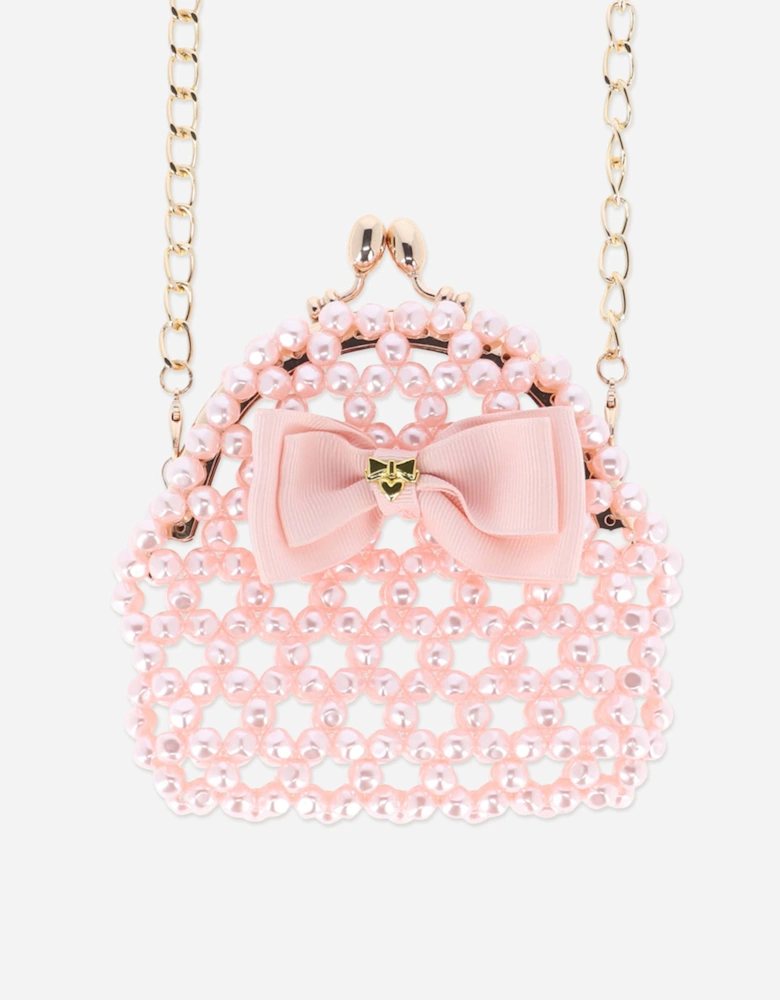 Angels Face Girls Sweetie Pearl Bag in Pink (11cm)