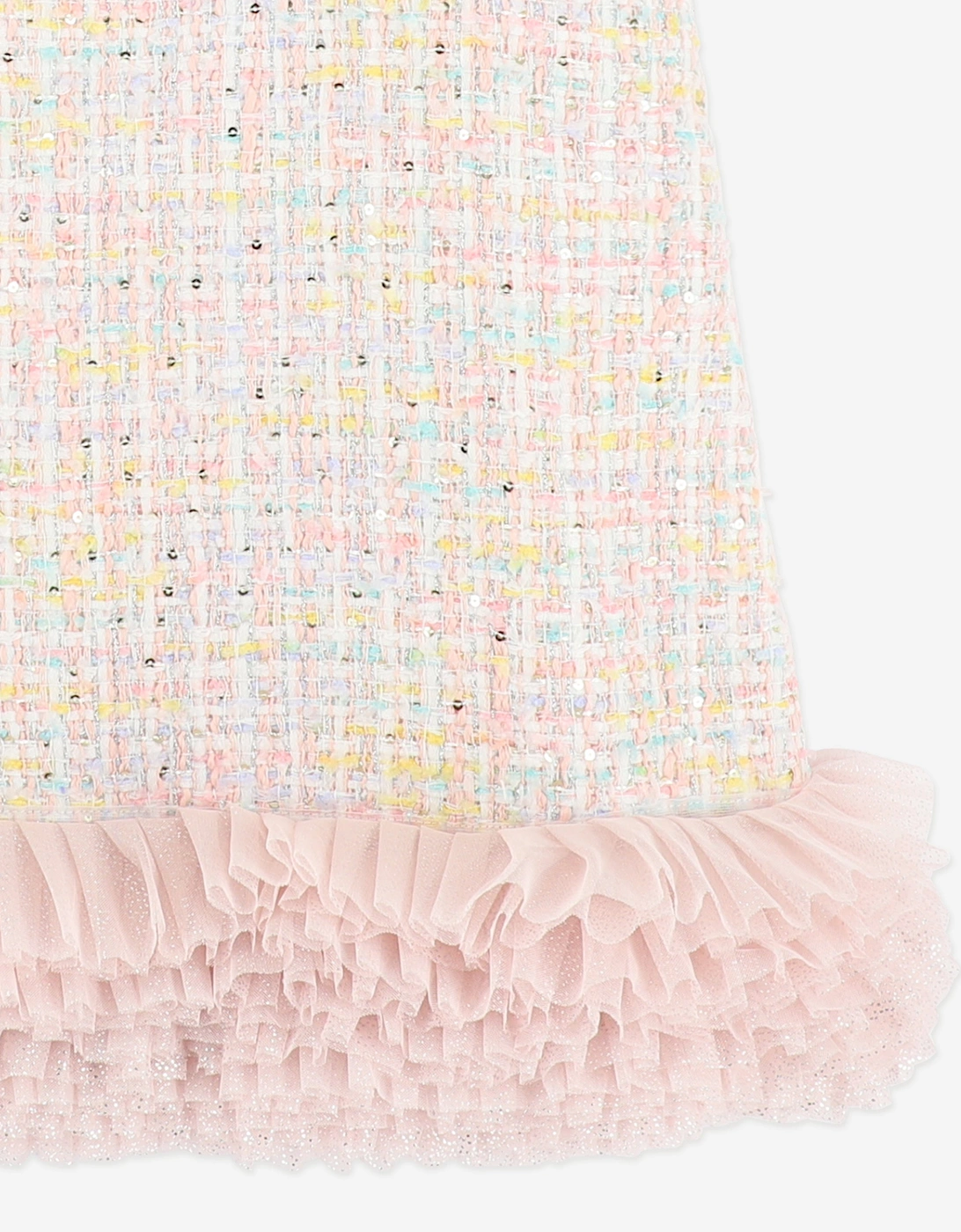 Angels Face Girls Wren Knitted Jacquard Dress in Pink