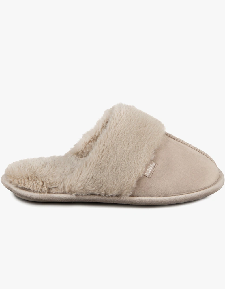Toasties VELOUR MULE Slippers Womens Taupe