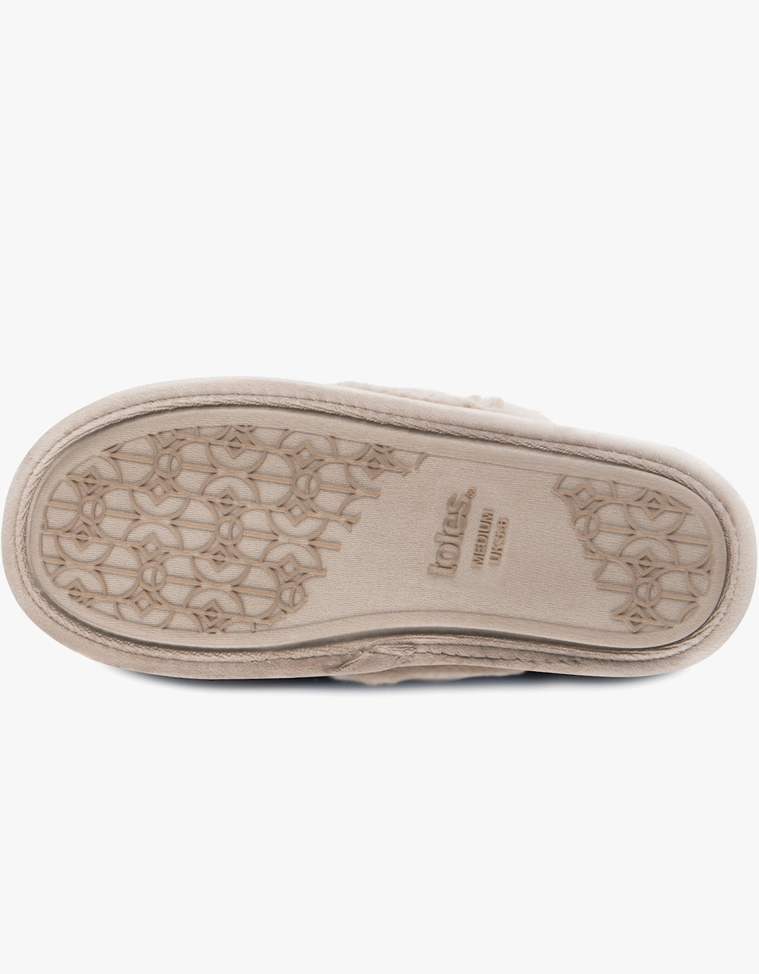 Toasties VELOUR MULE Slippers Womens Taupe