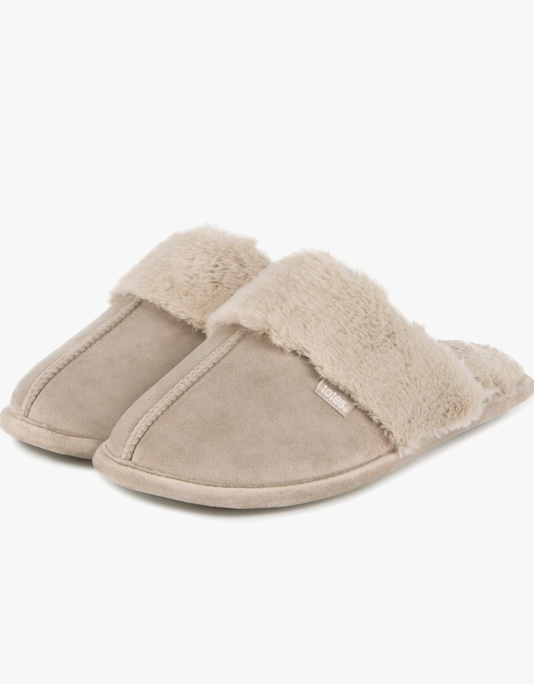 Toasties VELOUR MULE Slippers Womens Taupe