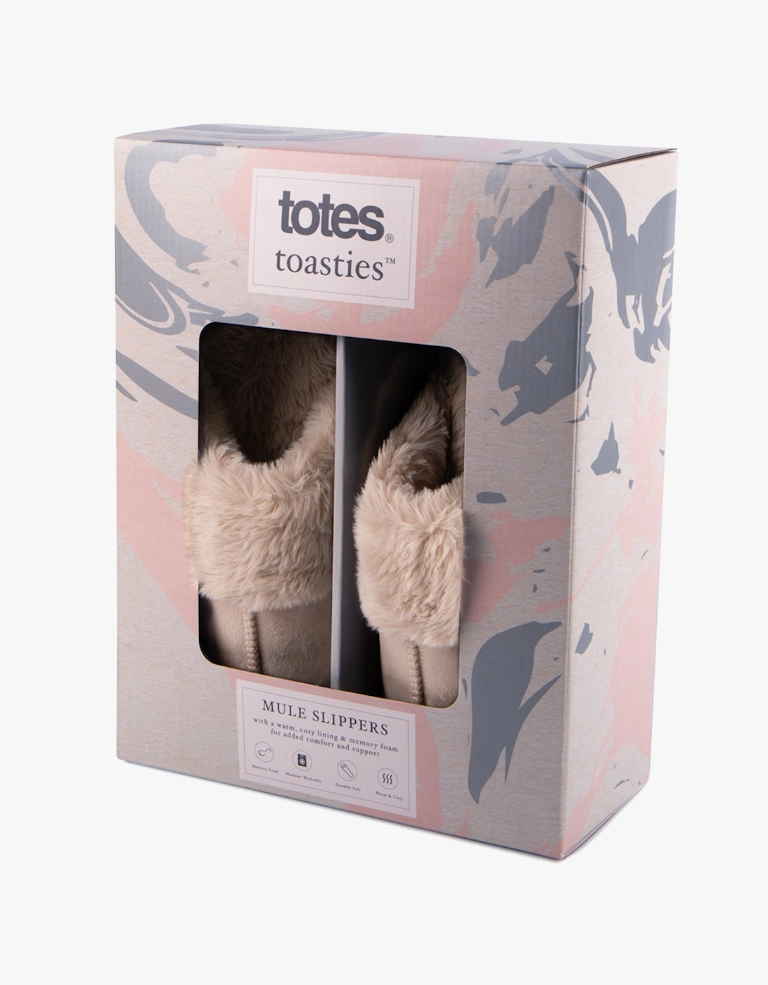 Toasties VELOUR MULE Slippers Womens Taupe