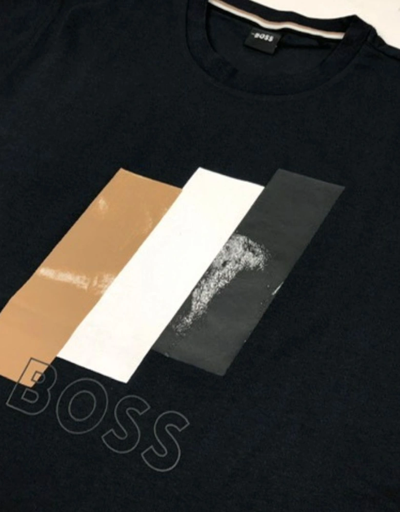 Distressed Tiburt Dark Navy T-Shirt