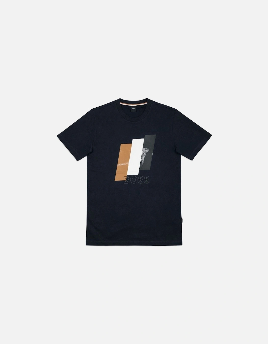 Distressed Tiburt Dark Navy T-Shirt, 3 of 2