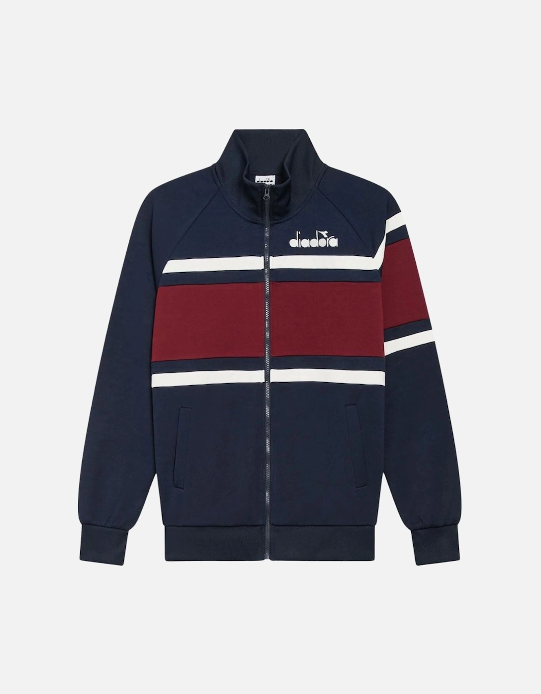 Blue Denim/Optical White 80s Track Jacket, 5 of 4