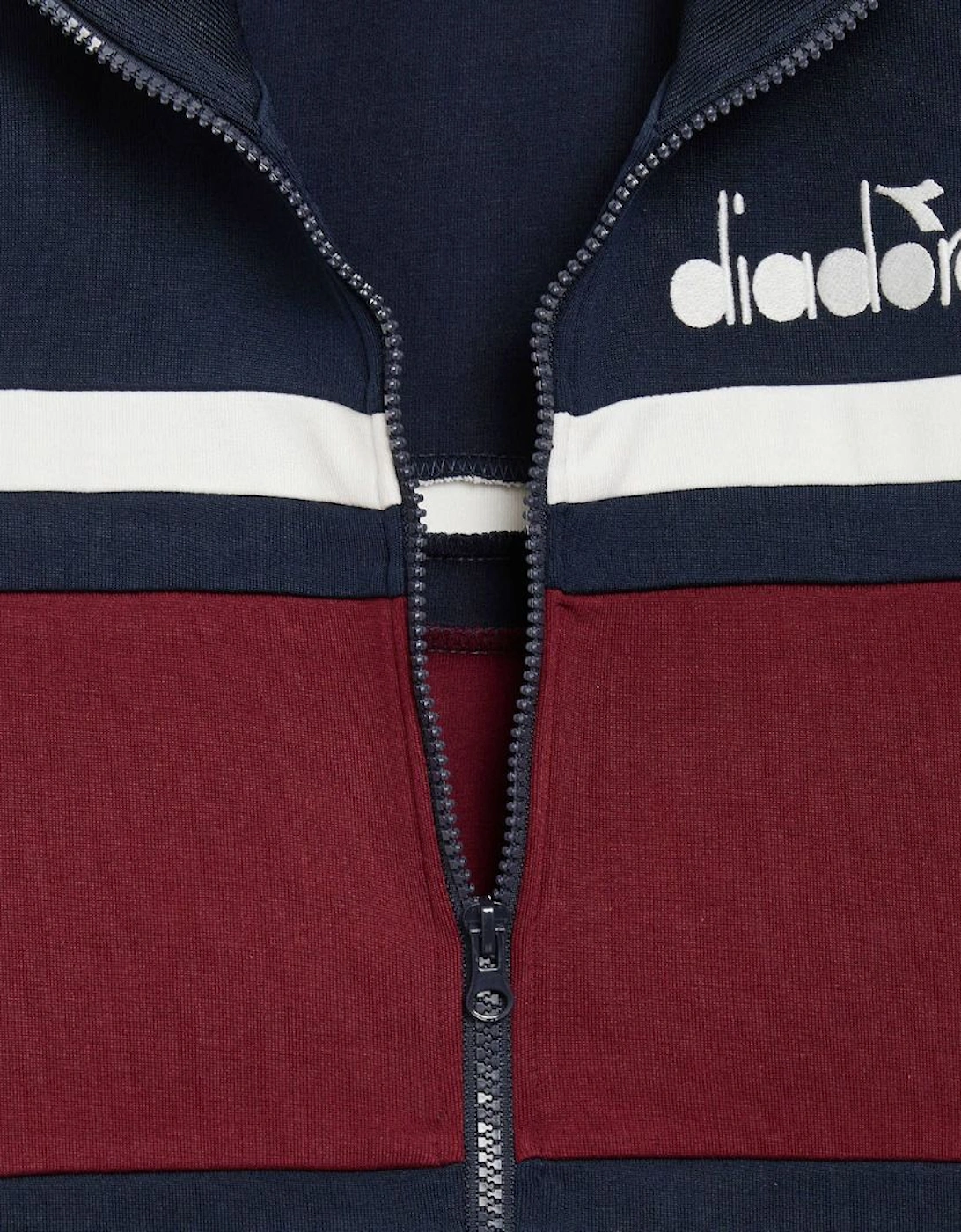 Blue Denim/Optical White 80s Track Jacket