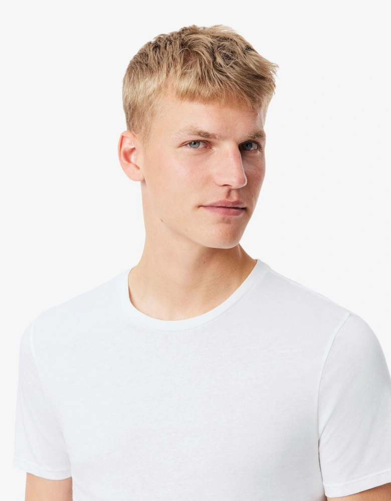 Mens 3-Pack Plain Mens T-Shirts - White/Silver Chine-Black BXY
