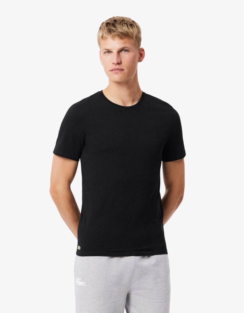 Mens 3-Pack Plain Mens T-Shirts - White/Silver Chine-Black BXY