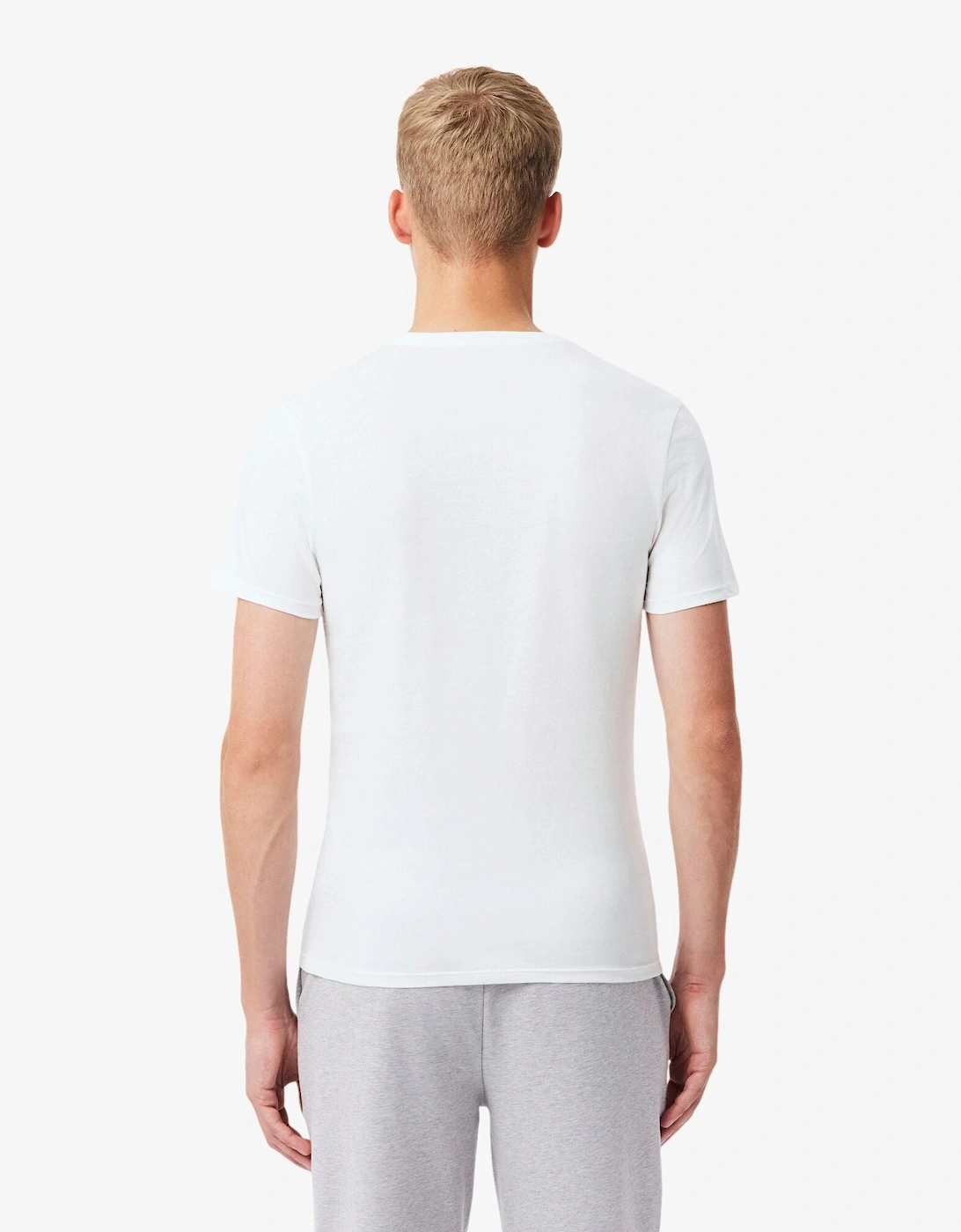 Mens 3-Pack Plain Mens T-Shirts - White/Silver Chine-Black BXY