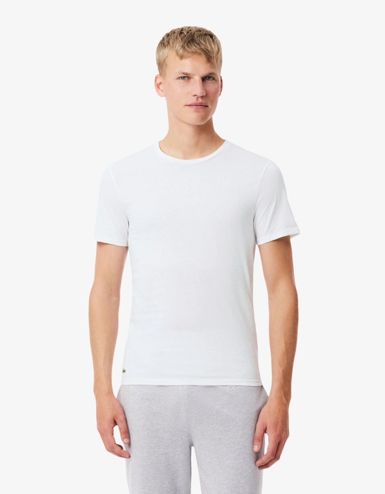 Mens 3-Pack Plain Mens T-Shirts - White/Silver Chine-Black BXY