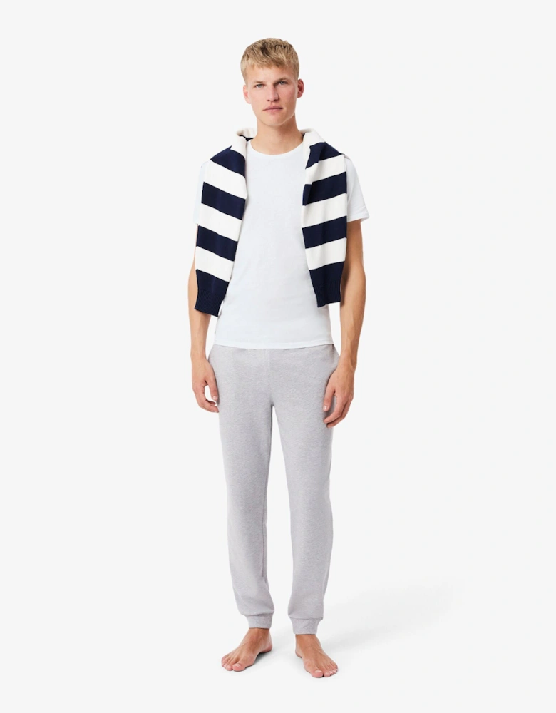 Mens 3-Pack Plain Mens T-Shirts - White/Silver Chine-Black BXY