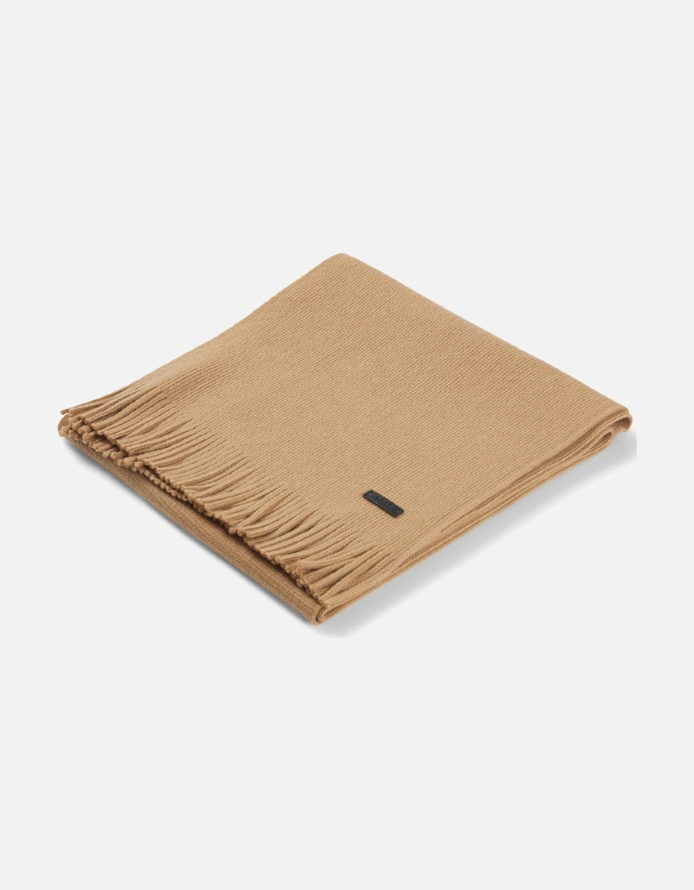 Albas Logo Plaque Scarf in Virgin Wool