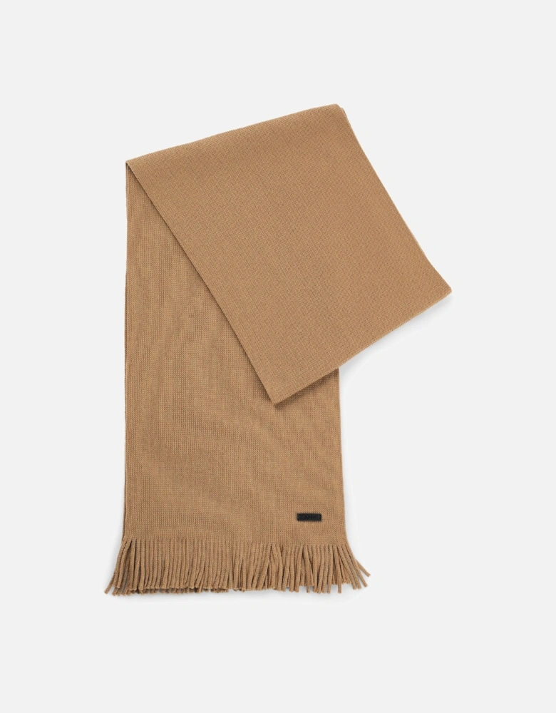 Albas Logo Plaque Scarf in Virgin Wool