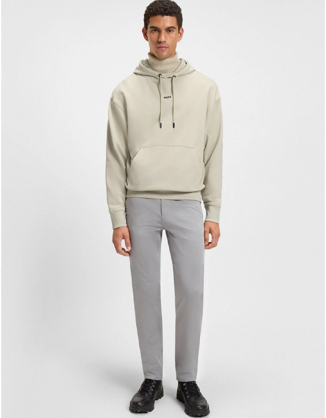 WeSmallHood Contrast Logo Hoodie