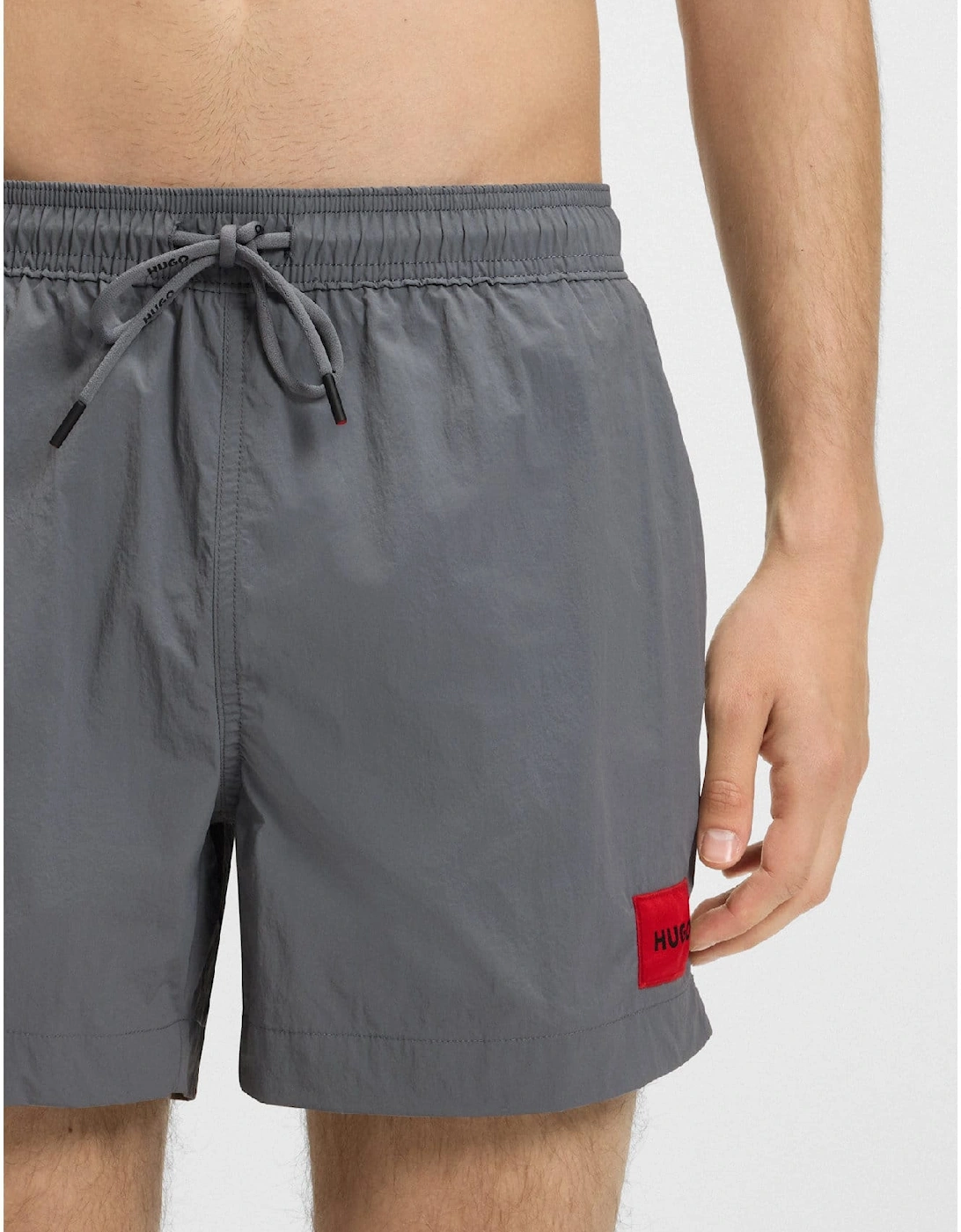 Dominica Swim Shorts with Logo Label