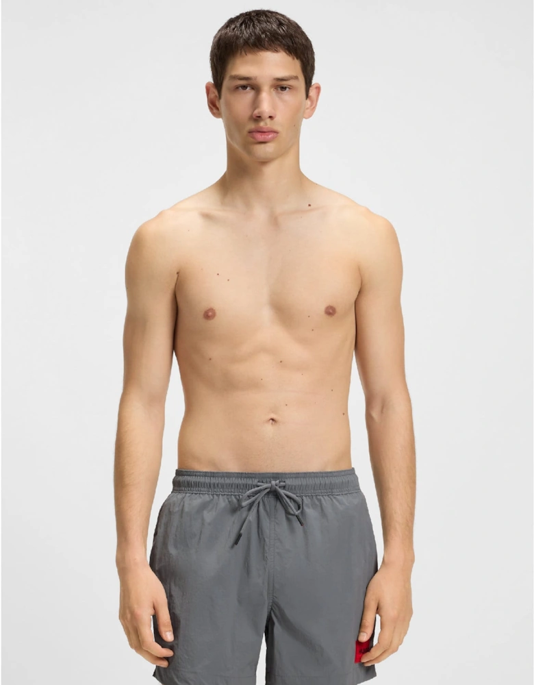 Dominica Swim Shorts with Logo Label