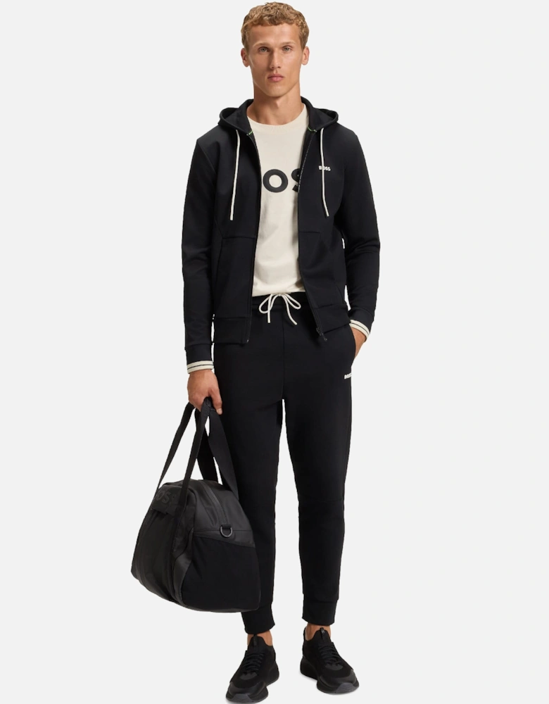 Zone Stripe Detail Zip Up Hoodie