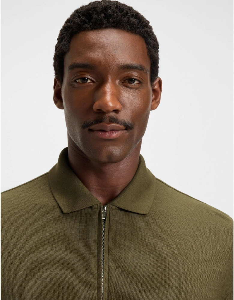 H-Paras 120 Zip-Neck Polo Shirt