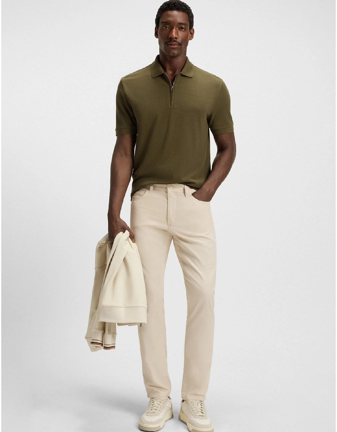 H-Paras 120 Zip-Neck Polo Shirt