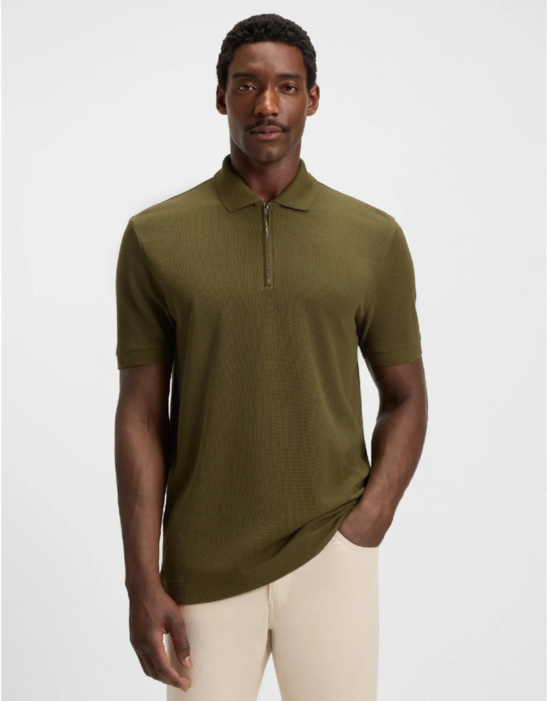 H-Paras 120 Zip-Neck Polo Shirt