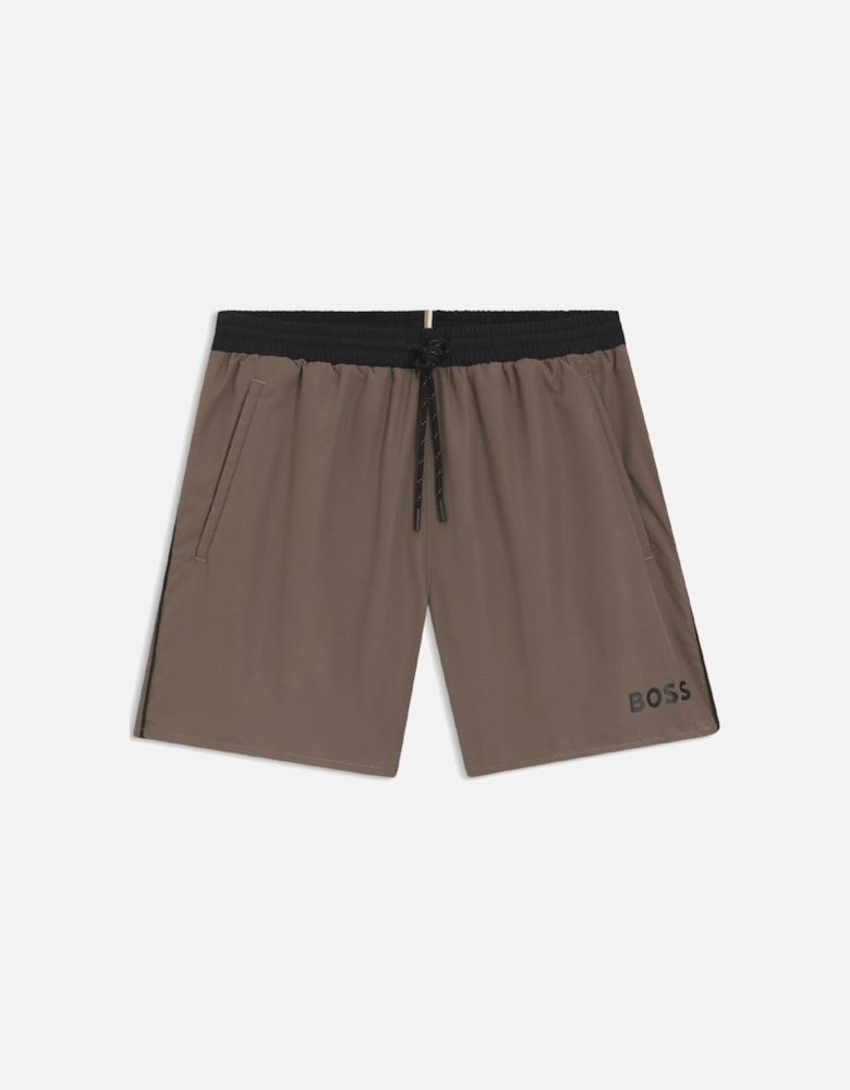 Starfish Logo Print Swim Shorts