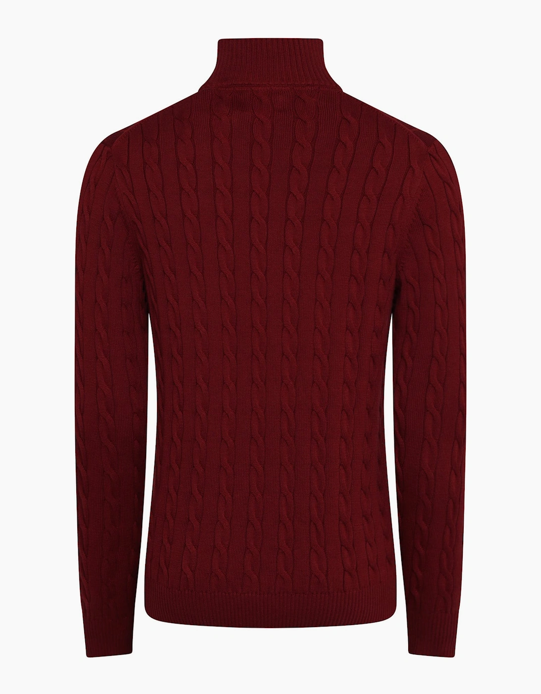 Cotton Cable Half Zip Fleece