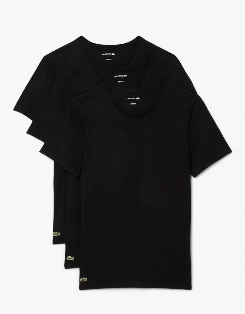 Mens 3-Pack Plain Mens T-Shirts - Black 031