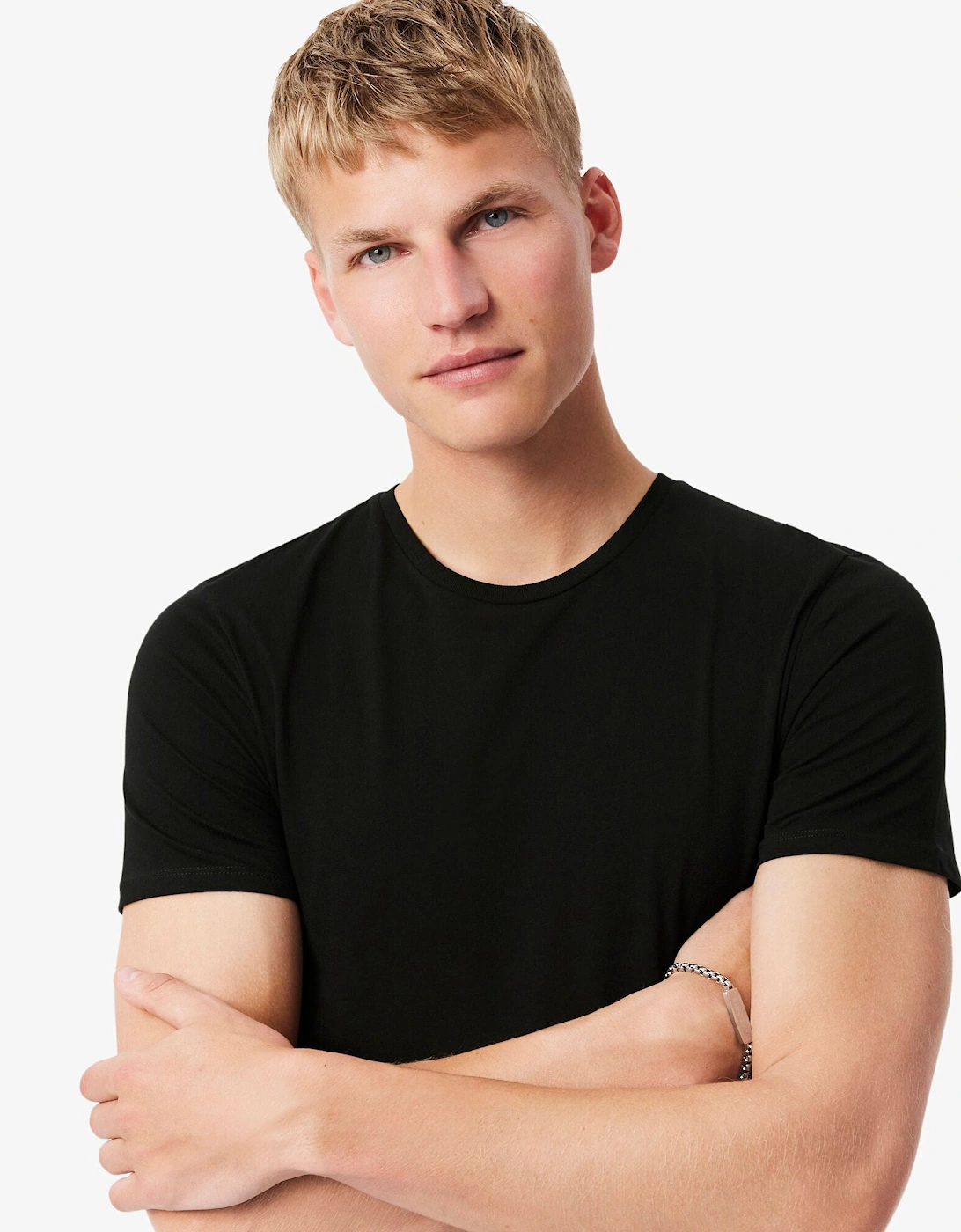 Mens 3-Pack Plain Mens T-Shirts - Black 031