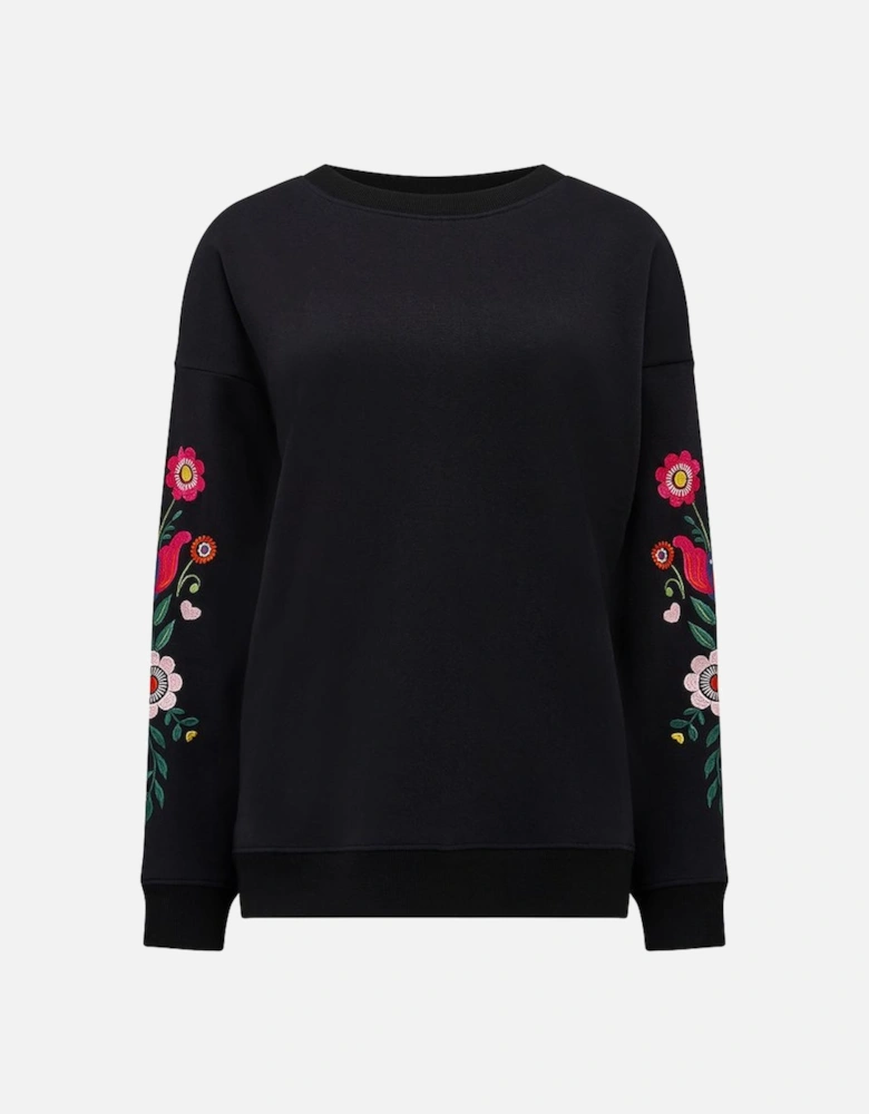 Eadie sweatshirt in black folk